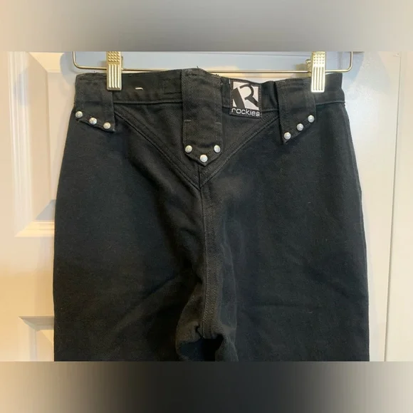 NWOT Vintage Rockies Rocky Mountain 26/3 Western Jeans Black y2k 90s long - Picture 3 of 11